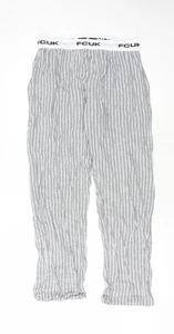 French Connection Men's Grey Striped Pyjama Pants - Picture 1 of 12