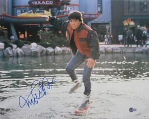 Michael J Fox Back to the Future Signed/Autographed 16x20 Photo Beckett 162832 - Picture 1 of 3