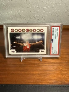 2008 Topps LeBron James #23 Cleveland Cavaliers PSA 9 Chalk Toss - Bild 1 von 2