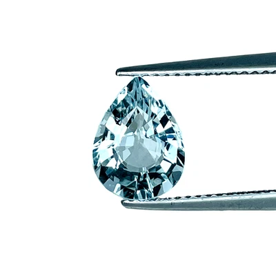 2.05cts Blue natural aquamarine pear cut loose gemstones "see video" - Image 1 of 3