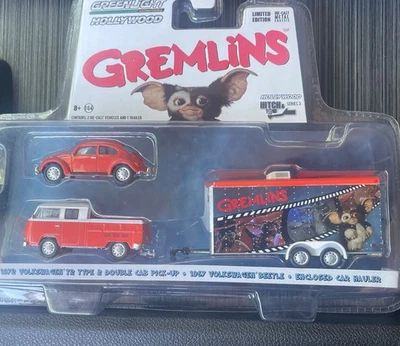 Greenlight CHASE 绿色机器 Gremlins 电影 VW Type 2 拾音器甲虫拖车 — 第 1/4 张图片