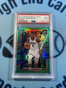 Russell Westbrook 2017-18 verde óptico/5 PSA 9 ¡Como nuevo! RARO! OKC - Imagen 1 de 2