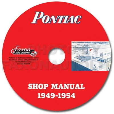Pontiac Negozio Manuale CD 1954 1953 1952 1951 1950 1949 Repair Servizio Cavi - Immagine 1 di 2