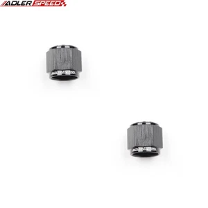 ADLERSPEED 2 PIEZAS -10AN AN10 Flare Block Off Tapas Adaptador de montaje de aluminio Negro - Imagen 1 de 10