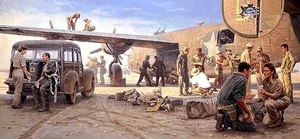"Ploesti: The Odyssey Of Utah Man" by Gil Cohen - Pilot Signed - Aviation Art - Picture 1 of 1