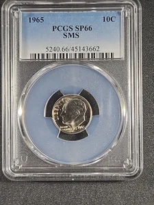 1965 U.S. Roosevelt Dime - Special Mint Set coin SMS - SP66 (PCGS) stk#3662 - Picture 1 of 6