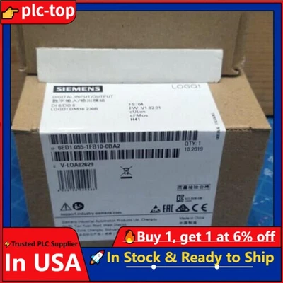 New Siemens 6ED1 055-1FB10-0BA2 6ED1055-1FB10-0BA2 LOGO DM16 230R expansion - Image 1 of 4