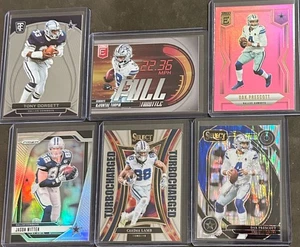 2024-25 Panini Football Dallas Cowboys 6 Card Insert/Parallel Trading Lot - Picture 1 of 2