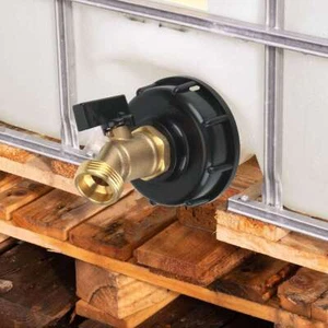 275 330 Gallon IBC Tote Water Tank Drain Adapter 2"Cam Lock for Garden Hose 3/4" - Picture 1 of 15
