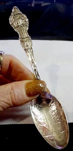 Yellowstone Park Great Falls Sterling 6" Sterling Souvenir spoon .89oz 25gr - Picture 1 of 8