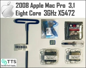 Eight Core Kit 2008 Apple Mac Pro A1186 3,1 Matched Pair Quad 3.0GHz E5472 XEON - Picture 1 of 1