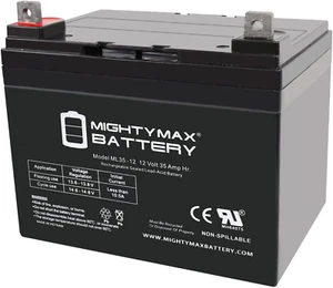 ML35-12 - 12V 35AH U1 Deep Cycle AGM Solar Battery Replaces 33Ah, 34Ah, 36Ah - Picture 1 of 6