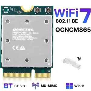 WiFi 7 QCNCM865 M.2 Key E WiFi Card BT5.3 Tri-Band Network Card 5800Mbps for AMD - Afbeelding 1 van 7