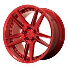1 New 20X9 35 5X112 Asanti Black ABL-33 Reign Candy Red Wheel/Rim