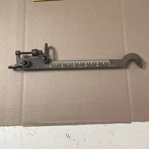 Antique Howe 5 pound Scale Brass Balance Bar Part W/ Iron Hooks Steampunk - Picture 1 of 12