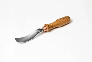 Long bent gouge for woodcarving, Relief sculpture chisel tool - Picture 1 of 2