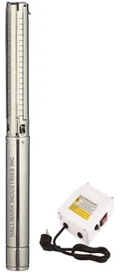 Bomba de pozo de grado contratista 2 HP, 230V, 4", 15 unidades, 25 GPM/Máximo 443' Impulsores S.S. - Imagen 1 de 6