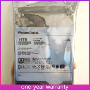 WD Ultrastar DC HC550 3.5" 16TB SATA Enterprise HDD WUH721816ALE6L4 0F38466 232 - Picture 1 of 3