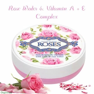 Crema facial de rosa búlgara para mujer hidratante profunda con agua de rosas A+E - Imagen 1 de 12