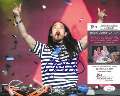 Steve Aoki Signed 8x10 Photo w/ JSA COA #AC40645 Cover