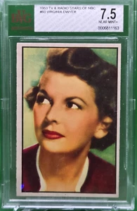 1953 Bowman NBC TV RADIO STARS #60 VIRGINIA DWYER BVG 7,5 NM+ - Bild 1 von 2