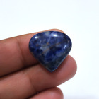 Natural Blue Sodalite Pear Shape Cabochon 23 Crt Loose Gemstone For Jewelry