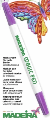 Madeira Magic Pen Air Erasable Quality Fabric Marker Purple