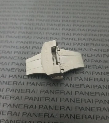 Panerai 22mm OEM Folding Deployment Deployant BDR Brushed Steel Buckle PAV00634 - Image 1 of 4