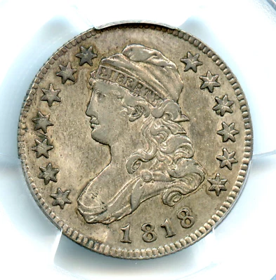 1818 Capped Bust Quarter, PCGS XF40 - Image 1 of 3