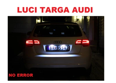 AUDI A3 LUCI TARGA 12 LED SMD BIANCO ALTA QUALITA' 36MM NO ERRORE - Imagen 1 de 4