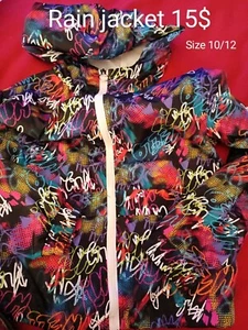 Rain Jacket Size 10/12 For Toddlers Girls - Picture 1 of 3