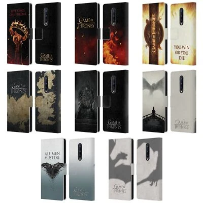 OFFICIAL HBO GAME OF THRONES KEY ART LEATHER BOOK WALLET CASE FOR ONEPLUS PHONES - Image 1 of 4
