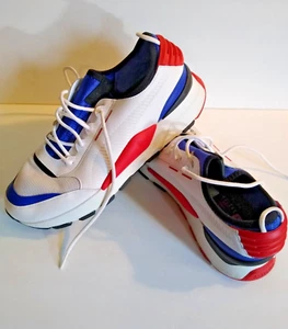 Puma RS-0 Sound Patriotic Blanco Azul Rojo Zapatos Sistema para Correr Talla Para Hombre’s 12 - Imagen 1 de 9