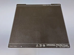 USED Textured Spring Steel Sheets for Prusa MK2.5, MK3, MK3S, MK3S+, MK4 - Afbeelding 1 van 4
