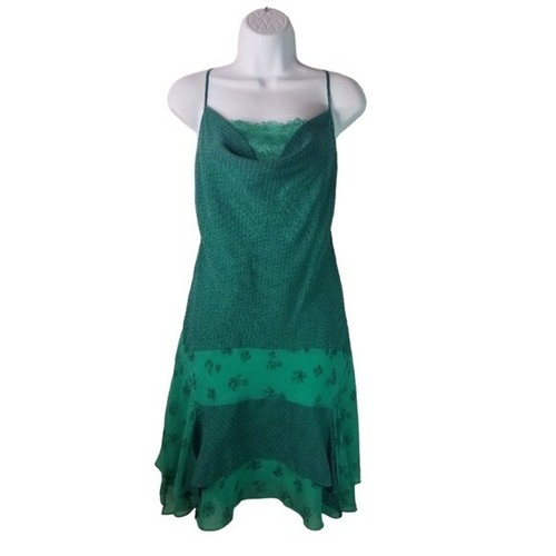 UNDERCOVER Abito slip Victorias Secret verde retrò nuovo