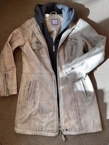 Ledermantel, Gr. 38/40, Lammnappa, Kangaroos, antik beige, neu - Bild 1 von 10