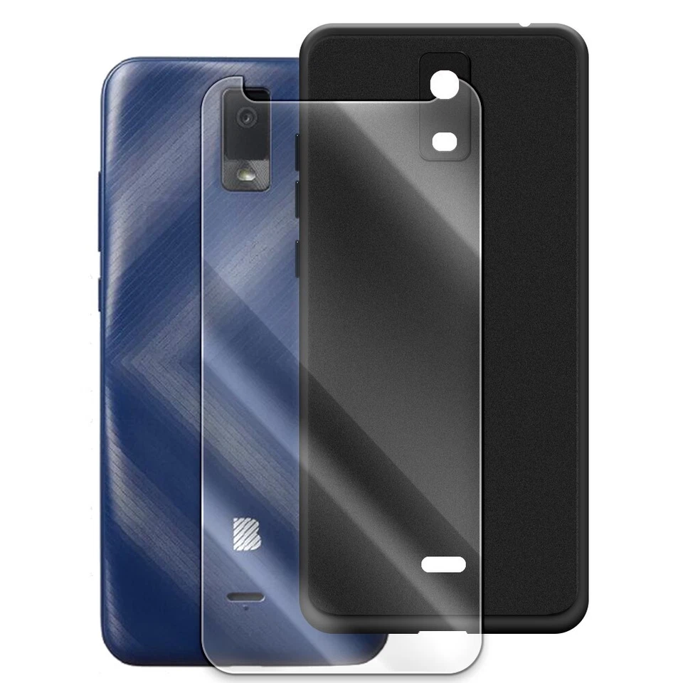 Funda protectora de pantalla de vidrio templado real premium TPU para Blu View 3 B140DL Foto 1 de 1
