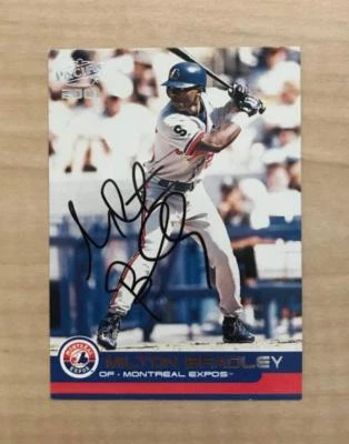 MILTON BRADLEY MONTREAL EXPOS SIGNED AUTOGRAPHED 2001 PACIFIC CARD #253 W/COA  - Image 1 of 2