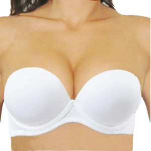 New Strapless Underwear Push Up Bras Thick Padded Invisible Multiway Bra Cup BCD - Picture 1 of 43