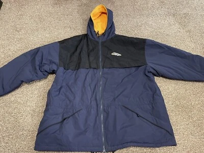 Big Dogs Sportswear coat Men 2XL Fleece Lined Puffy puffer jacket hood navy blue - Image 1 of 4