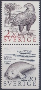F-EX30753 SVERIGE SWEDEN SUEDE MNH EAGLE BIRD AVES PAJAROS PHOCAS FOCA. - Picture 1 of 1