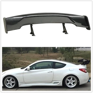 Rear Spoiler Racing Wing 57'' 3D 3DI GT Twill Carbon Fiber 1PC Adjustable Black - Picture 1 of 10