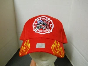 Baseballmütze Feuerwehrmann FD rote Flamme bestickt verstellbar Feuerwehr - Bild 1 von 6