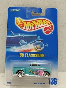 Hot Wheels #136 '56 Chevy Flashsider Teal Pickup Truck 1992 - Picture 1 of 8