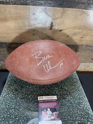 Brian Urlacher GAME USED AUTHENTIC FULL SIZE AUTOGRAPHED AUTO FOOTBALL JSA COA - Image 1 of 4