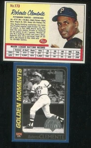 Roberto Clemente Lot of 2 2001 Topps Golden Moments Opening Day/ 1962 Reprint - Picture 1 of 2