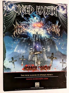 ICED EARTH -MATT BARLOW 2001 HORROR SHOW LP / ALBUM MAGAZINE PRINT ADVERTISEMENT - Picture 1 of 2
