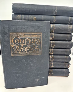 James Fenimore Coopers Works Complete 10 Book Set 1892 Hardcover - Picture 1 of 10