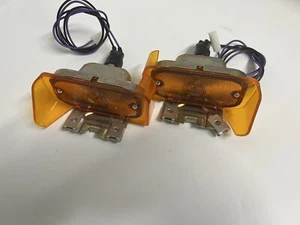 1964 1965 Pontiac GTO Lemans Tempest Amber Front Turn Signal Light  Assemblies - Picture 1 of 4