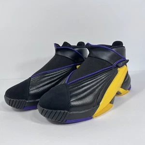 New Jordan Jumpman Swift Lakers AT2555-007 Black/Court Purple-Amarillo Men’s 10 - Picture 1 of 15